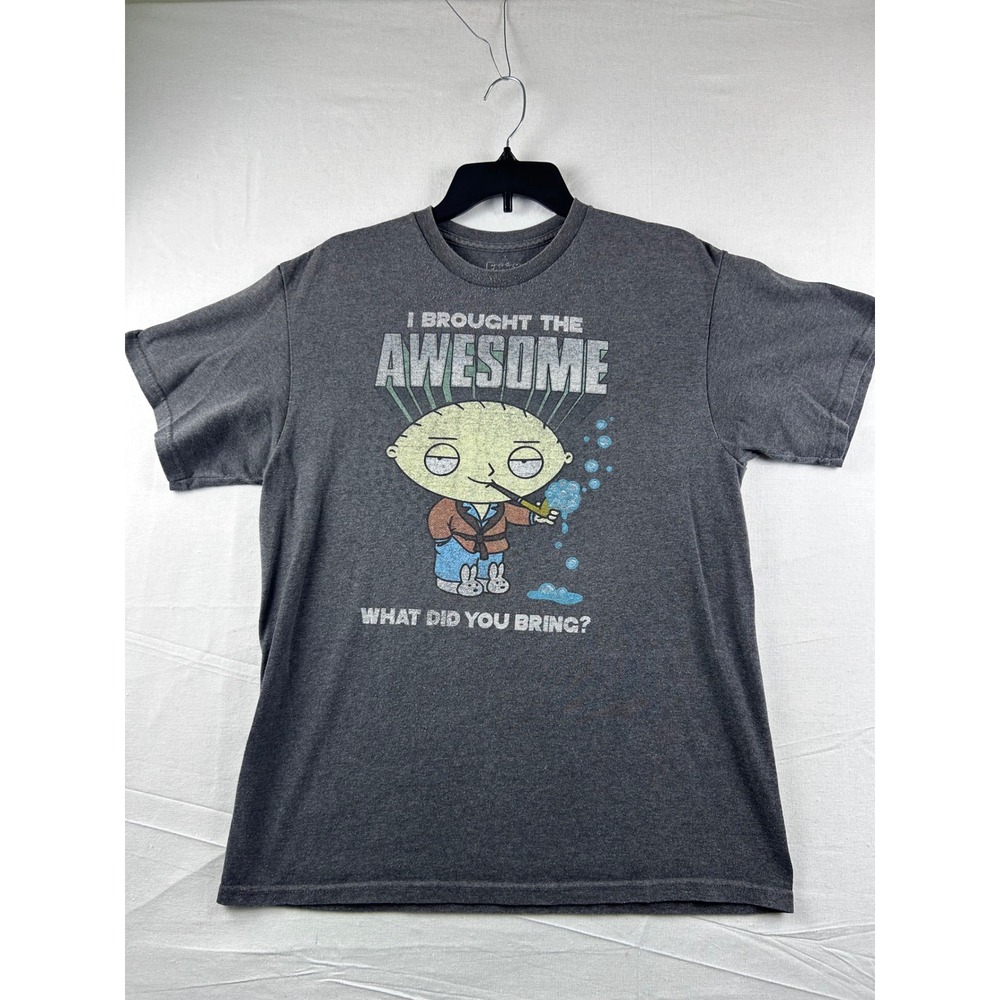 Family Guy‎ Stewie Griffin I Brought The Awesome Grey Graphic T-Shirt Mens L